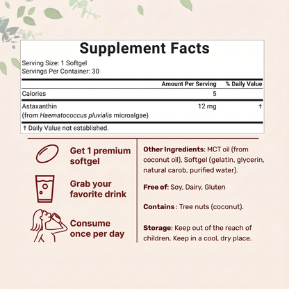 AX-01 Astaxanthin Supplements